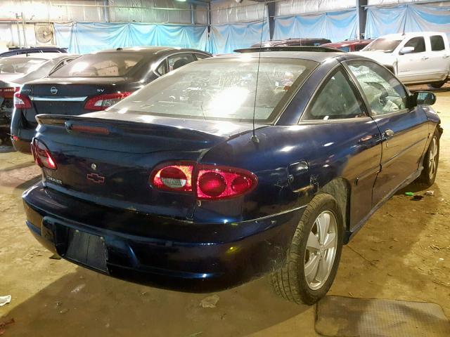 1G1JF12T117107642 - 2001 CHEVROLET CAVALIER Z BLUE photo 4