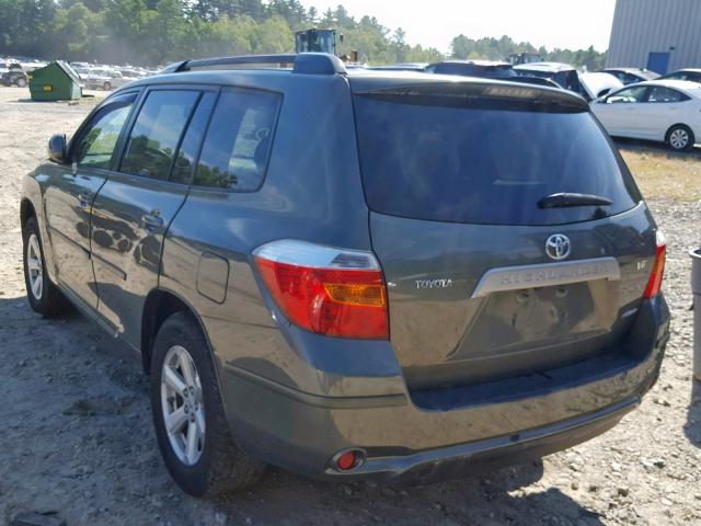 JTEES41A982090839 - 2008 TOYOTA HIGHLANDER GREEN photo 3