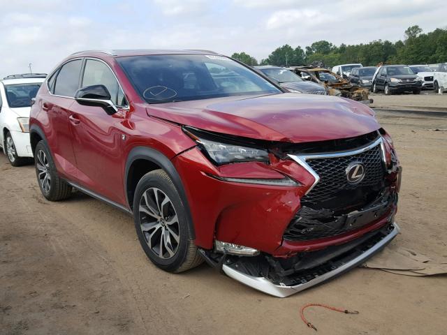 JTJBARBZ6F2033942 - 2015 LEXUS NX 200T RED photo 1