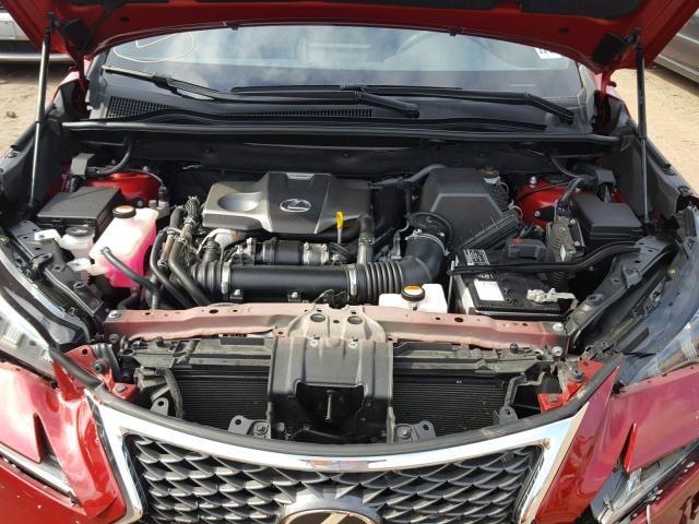 JTJBARBZ6F2033942 - 2015 LEXUS NX 200T RED photo 7