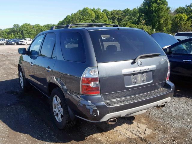 2HNYD18665H554436 - 2005 ACURA MDX TOURIN CHARCOAL photo 3