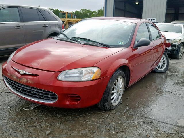 1C3EL46X33N548711 - 2003 CHRYSLER SEBRING LX RED photo 2