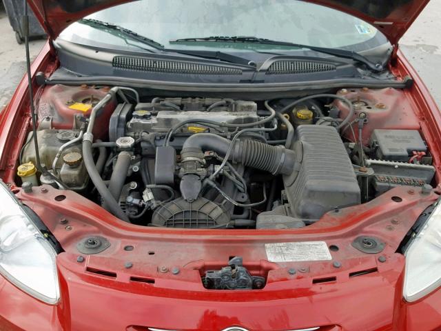 1C3EL46X33N548711 - 2003 CHRYSLER SEBRING LX RED photo 7