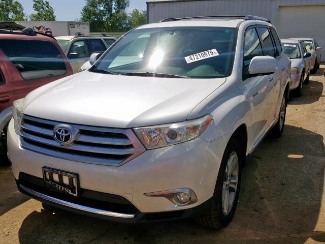 5TDYK3EH6CS059293 - 2012 TOYOTA HIGHLANDER WHITE photo 2