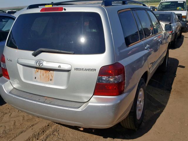 JTEGD21A440098442 - 2004 TOYOTA HIGHLANDER SILVER photo 4