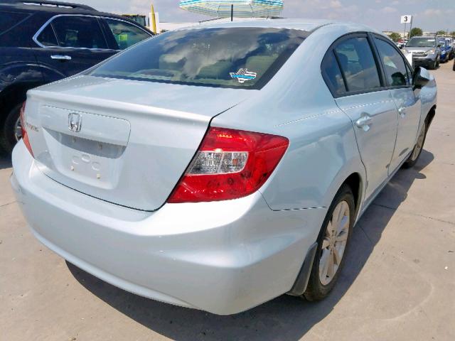 2HGFB2F92CH520238 - 2012 HONDA CIVIC EXL 蓝色 照片 4