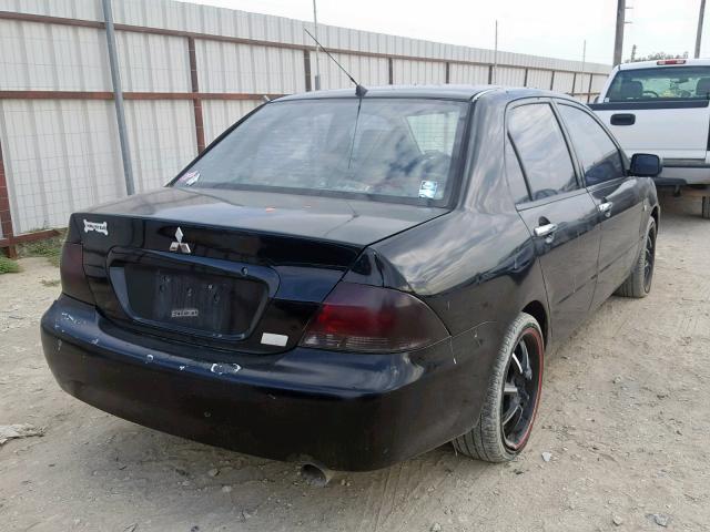 JA3AJ26E56U061845 - 2006 MITSUBISHI LANCER ES BLACK photo 4