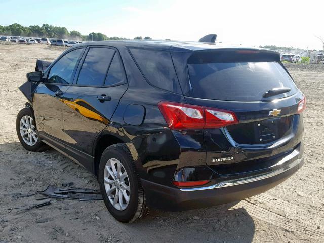 2GNAXHEV2J6343296 - 2018 CHEVROLET EQUINOX LS BLACK photo 3