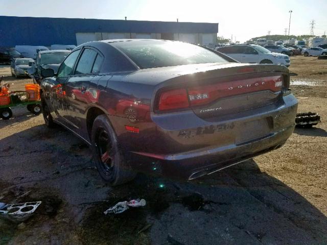 2C3CDXAT9DH712998 - 2013 DODGE CHARGER PO BLACK photo 3