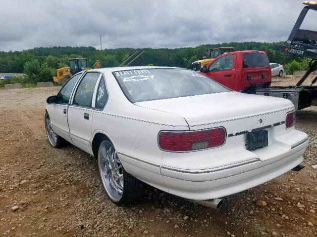 1G1BL52W3SR107498 - 1995 CHEVROLET CAPRICE CL WHITE photo 3