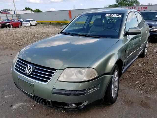 WVWPD63B64P104783 - 2004 VOLKSWAGEN PASSAT GLS GREEN photo 2