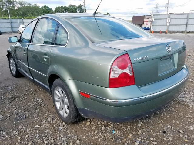 WVWPD63B64P104783 - 2004 VOLKSWAGEN PASSAT GLS GREEN photo 3