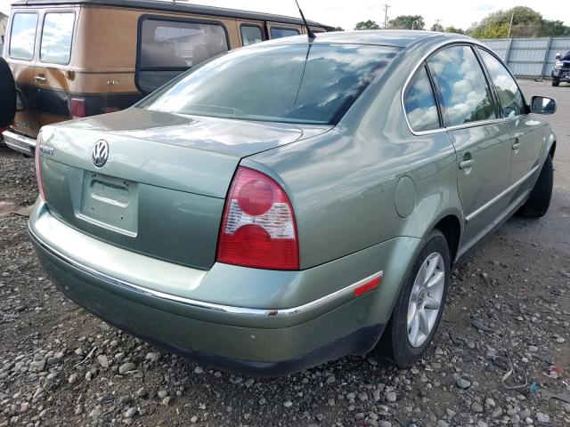 WVWPD63B64P104783 - 2004 VOLKSWAGEN PASSAT GLS GREEN photo 4