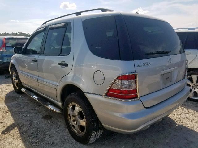 4JGAB57EX4A460713 - 2004 MERCEDES-BENZ ML 350 SILVER photo 3