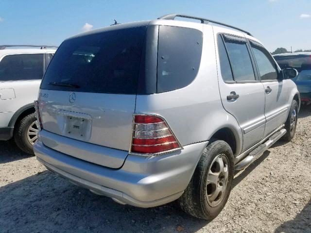 4JGAB57EX4A460713 - 2004 MERCEDES-BENZ ML 350 SILVER photo 4