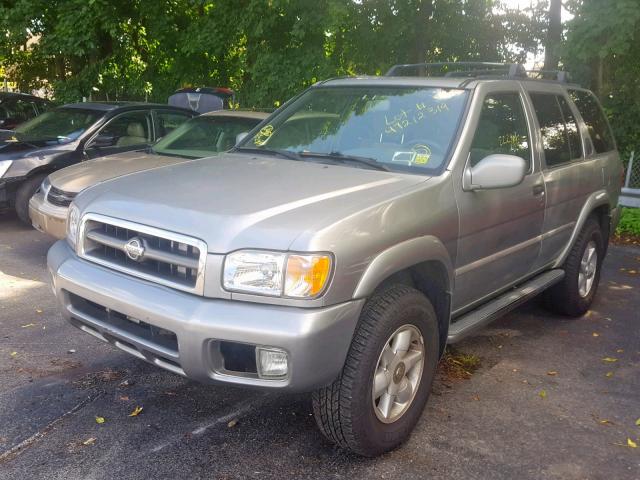 JN8AR07Y3YW416546 - 2000 NISSAN PATHFINDER GRAY photo 2