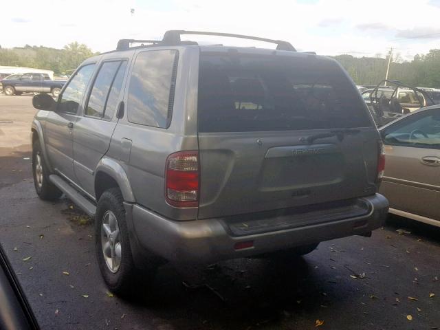 JN8AR07Y3YW416546 - 2000 NISSAN PATHFINDER GRAY photo 3