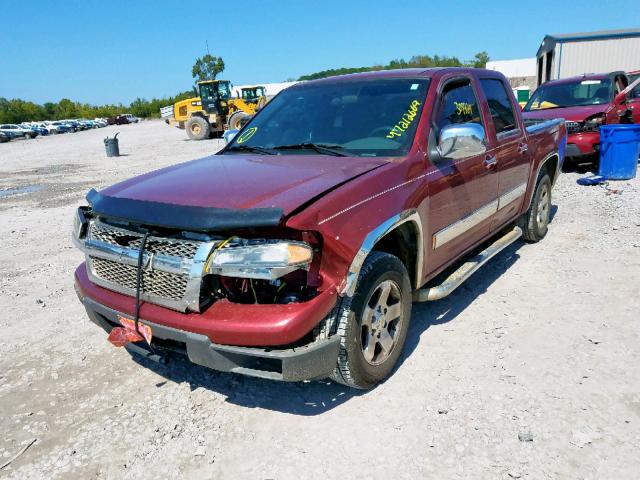 1GCDSCDE5A8100939 - 2010 CHEVROLET COLORADO L MAROON photo 2