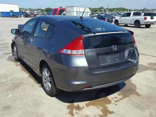 JHMZE2H75AS020383 - 2010 HONDA INSIGHT EX GRAY photo 3