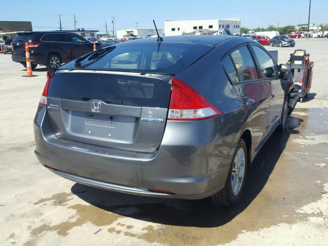 JHMZE2H75AS020383 - 2010 HONDA INSIGHT EX GRAY photo 4