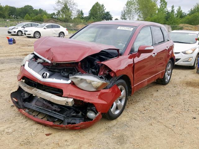 5J8TB18577A019826 - 2007 ACURA RDX TECHNO RED photo 2