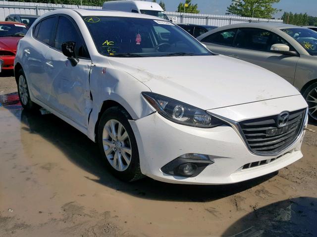 JM1BM1L75E1105811 - 2014 MAZDA 3 TOURING WHITE photo 1