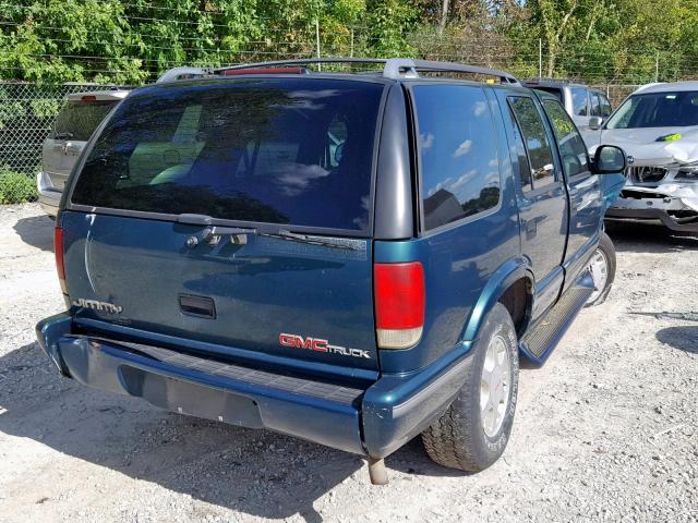 1GKDT13W9V2543779 - 1997 GMC JIMMY GREEN photo 4