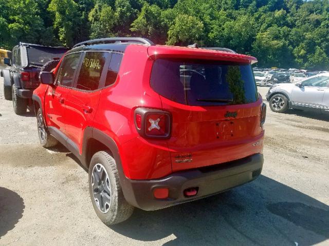 ZACCJBCB2HPE55876 - 2017 JEEP RENEGADE T RED photo 3