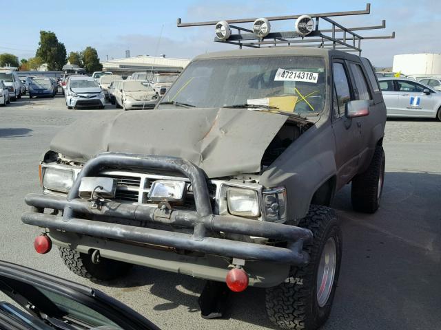 JT4RN62S3H0166471 - 1987 TOYOTA 4RUNNER RN GREEN photo 2