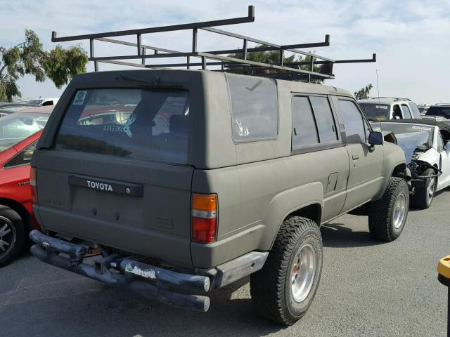 JT4RN62S3H0166471 - 1987 TOYOTA 4RUNNER RN GREEN photo 4