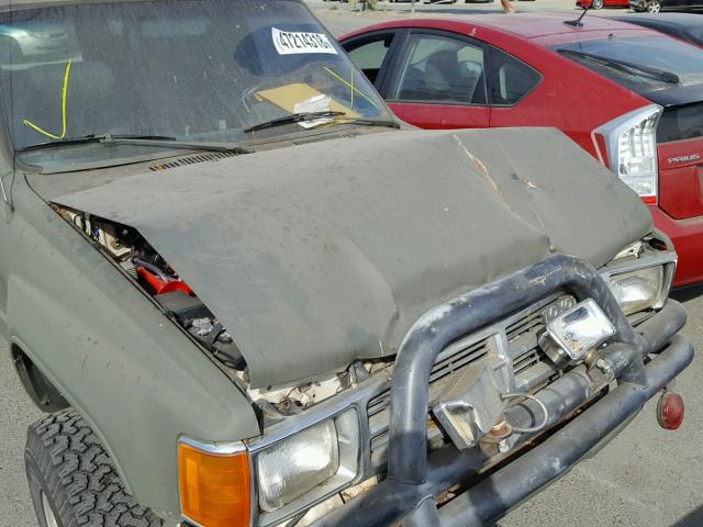 JT4RN62S3H0166471 - 1987 TOYOTA 4RUNNER RN GREEN photo 7