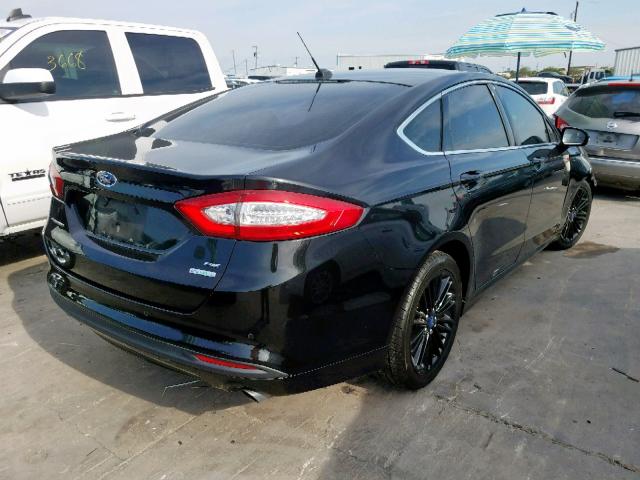 3FA6P0HD6ER133548 - 2014 FORD FUSION SE BLACK photo 4