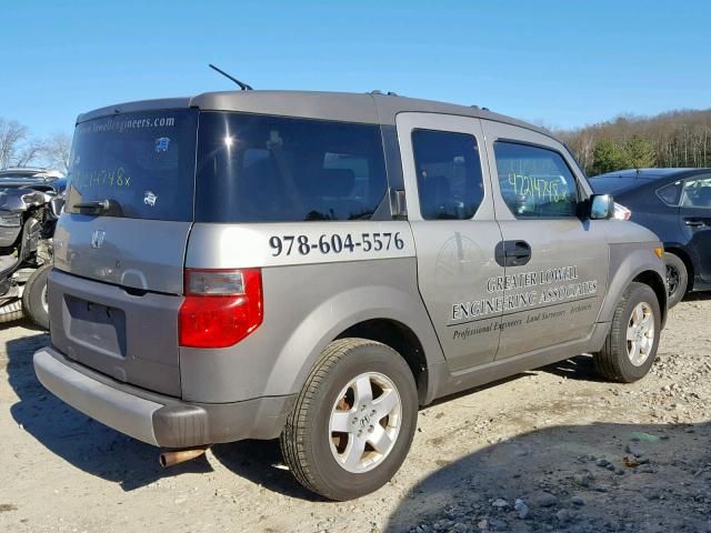 5J6YH28553L010978 - 2003 HONDA ELEMENT EX SILVER photo 4