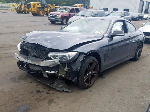 WBA3R5C56FK371472 - 2015 BMW 435 XI GRAY photo 2