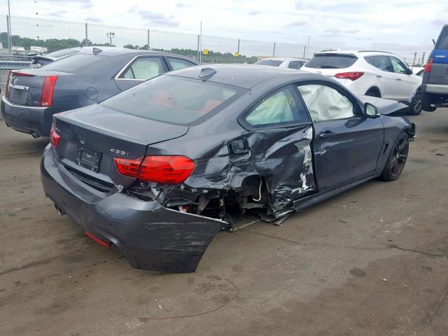 WBA3R5C56FK371472 - 2015 BMW 435 XI GRAY photo 4