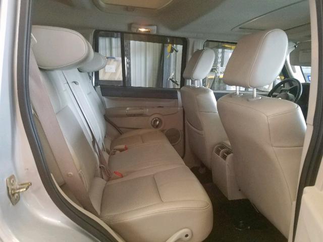 1J8HG582X6C318533 - 2006 JEEP COMMANDER ვერცხლისფერი ფოტო 6