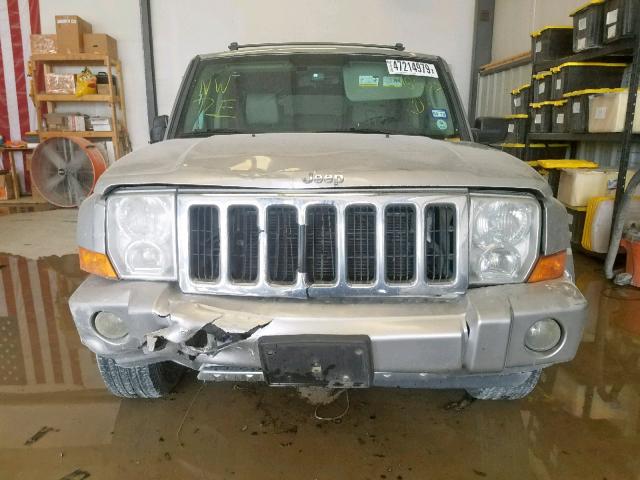 1J8HG582X6C318533 - 2006 JEEP COMMANDER ვერცხლისფერი ფოტო 9