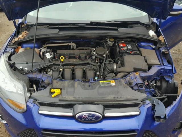 1FADP3N2XEL253914 - 2014 FORD FOCUS TITA BLUE photo 7