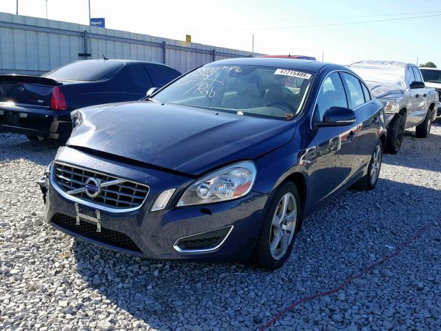 YV1622FS6C2117559 - 2012 VOLVO S60 T5 BLUE photo 2