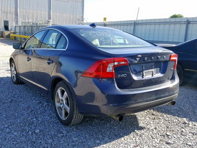 YV1622FS6C2117559 - 2012 VOLVO S60 T5 BLUE photo 3