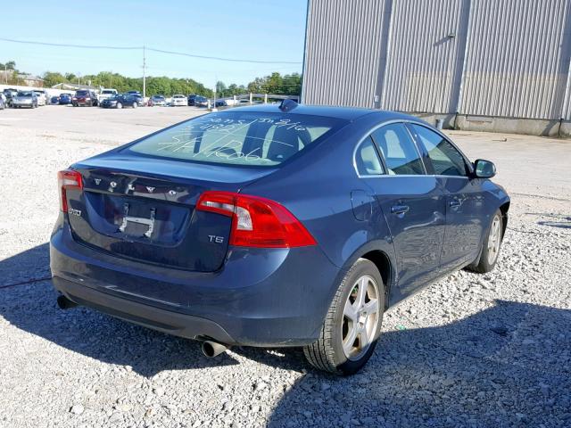 YV1622FS6C2117559 - 2012 VOLVO S60 T5 BLUE photo 4