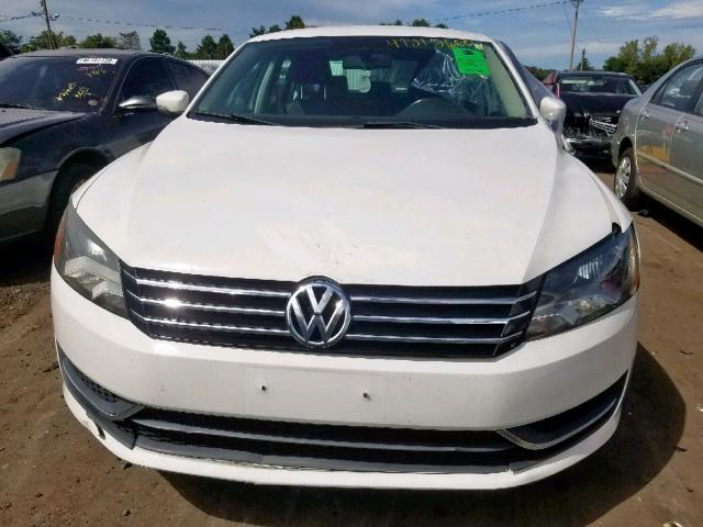 1VWBP7A37DC096829 - 2013 VOLKSWAGEN PASSAT SE WHITE photo 10