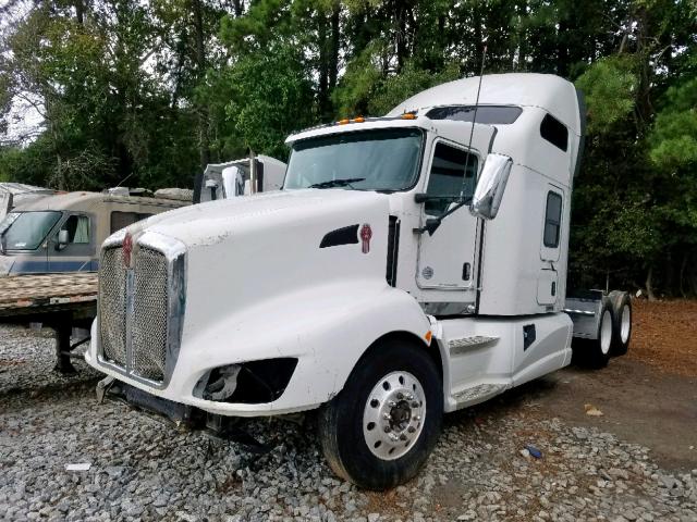 1XKADP9X9EJ409640 - 2014 KENWORTH CONSTRUCTI WHITE photo 2