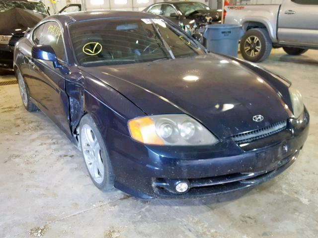 KMHHN65F34U138758 - 2004 HYUNDAI TIBURON GT BLUE photo 1