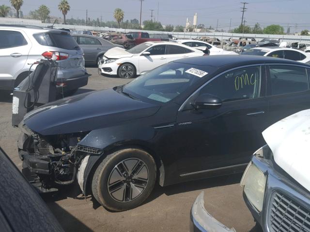 KNAGM4AD9D5053443 - 2013 KIA OPTIMA HYB BLACK photo 2