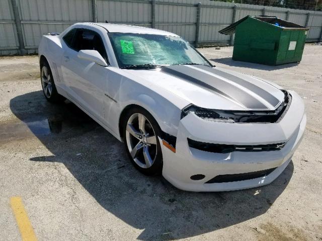 2G1FA1E38E9160231 - 2014 CHEVROLET CAMARO LS WHITE photo 1