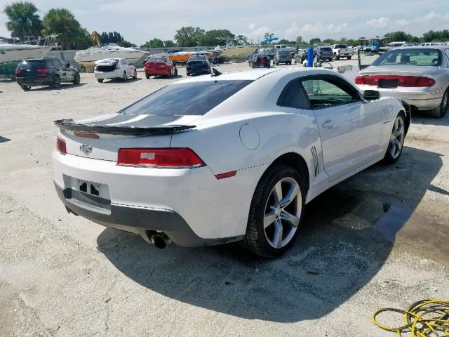 2G1FA1E38E9160231 - 2014 CHEVROLET CAMARO LS WHITE photo 4