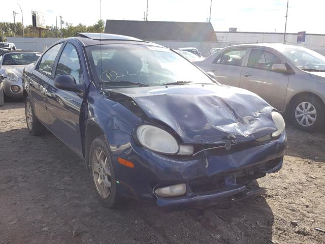 1B3ES46C0YD769113 - 2000 DODGE NEON BASE BLUE photo 1