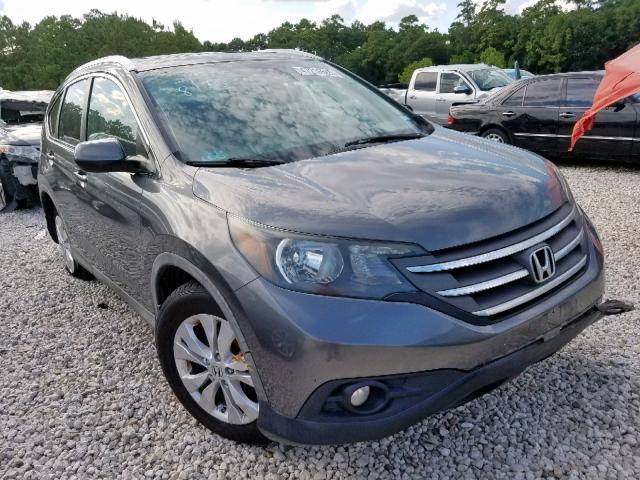 5J6RM3H7XDL029079 - 2013 HONDA CR-V EXL GRAY photo 1