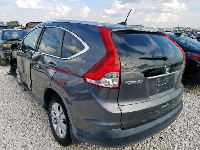 5J6RM3H7XDL029079 - 2013 HONDA CR-V EXL GRAY photo 3